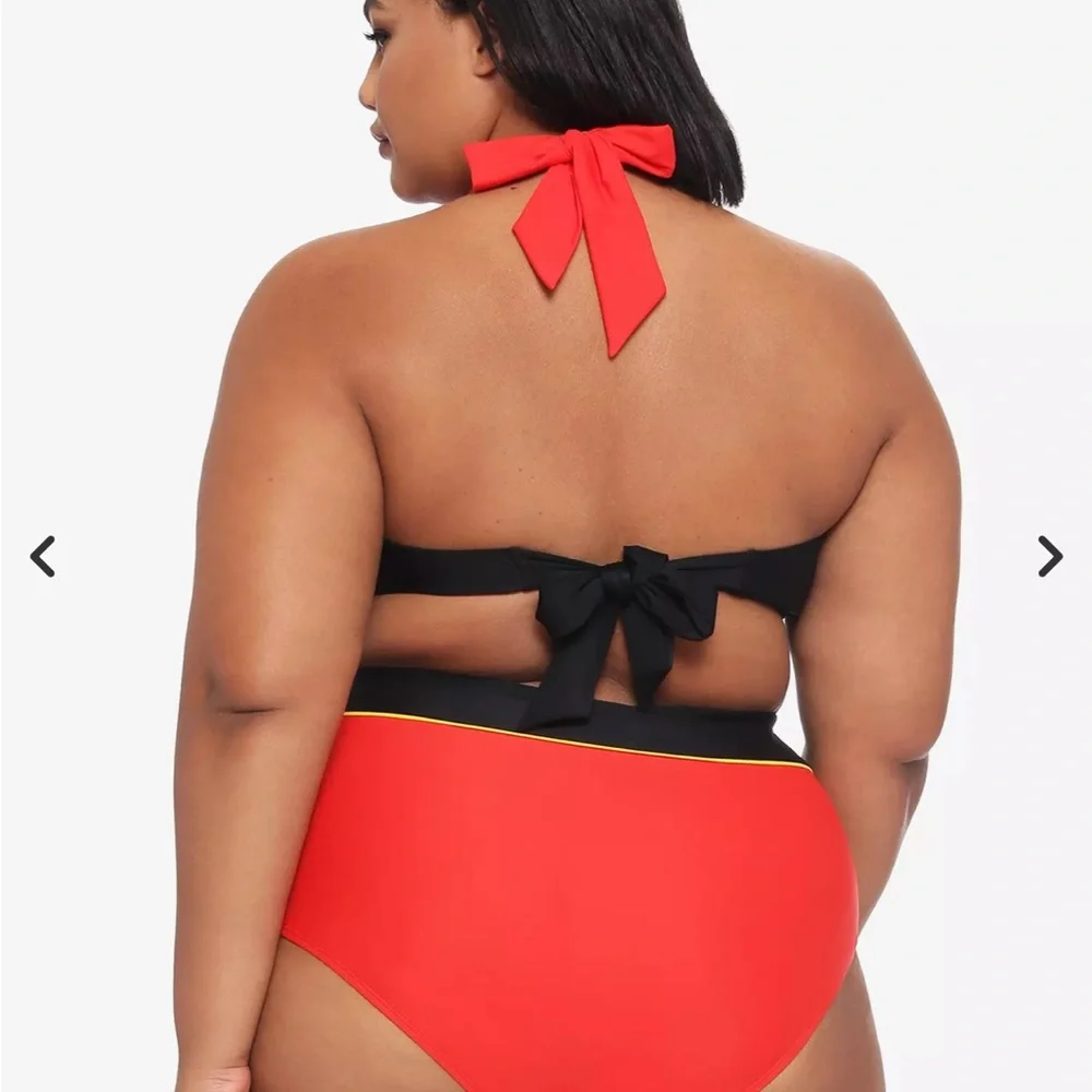 NWT Disney Mickey Mouse Halter Swim Bikini 2PC Plus Size 2X - Picture 3 of 14